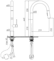 Baterie bucătărie VOLLE Bravo C (1500.110304) imaginea #2 — magazin online Desire.md