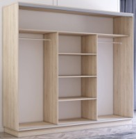 Dulap cu uşi glisante Mobildor-Lux Fox Chipboard/Mirror 270x230 Oak Sonoma (fox6389) imaginea #2 — magazin online Desire.md