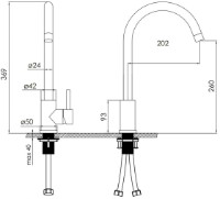 Смеситель для кухни VOLLE Cruze (1547.110106) фото №2 — интернет-магазин Desire.md