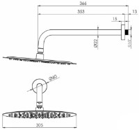 Душевой набор VOLLE Sistema R (1585.090101) фото №2 — интернет-магазин Desire.md