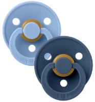 Suzeta BIBS Colour 2 Pack - Sky Blue/Steel Blue 0+ months