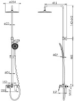 Душевой набор Imprese Bila Desne T-10262SR фото №2 — интернет-магазин Desire.md