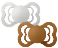 Пустышка BIBS Supreme Silicone 2 Pack - Haze/Caramel 6+ months (260358)