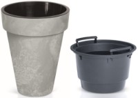 Ghiveci Prosperplast Cube Slim Beton Effect DCUS280E-422U imaginea #2 — magazin online Desire.md