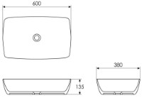 Умывальник Imprese Black Edge i11098 фото №2 — интернет-магазин Desire.md
