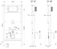 Rezervor WC îngropat cu cadru Imprese i-Frame i1613 imaginea #2 — magazin online Desire.md