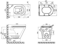 Унитаз Imprese Vltava Twist c06309603 фото №2 — интернет-магазин Desire.md