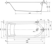 Ванна Cersanit Iva 160x70 фото №3 — интернет-магазин Desire.md