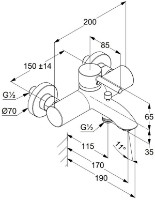 Baterie pentru cadă Kludi Bozz (386915376) imaginea #2 — magazin online Desire.md