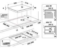 Plită incorporabilă cu inducție Whirlpool WS QS460 NE imaginea #3 — magazin online Desire.md