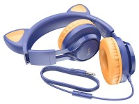 Наушники Hoco W36 Cat Midnight Blue фото №2 — интернет-магазин Desire.md