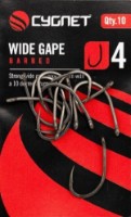 Cârlige pentru pescuit Cygnet Wide Gape Barbed 4 10pcs imaginea #1 — magazin online Desire.md