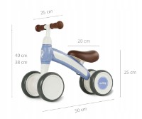 Bicicleta fără pedale Qplay Cutey Retro Blue imaginea #4 — magazin online Desire.md