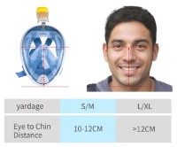 Masca şi tub pentru înot 4Play Vision S-M Blue imaginea #3 — magazin online Desire.md