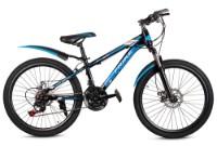 Велосипед Frike TY-MTB 24 Black/Blue фото №1 — интернет-магазин Desire.md