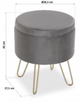 Пуф Versa 22050041 фото №3 — интернет-магазин Desire.md