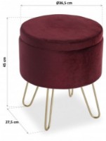 Пуф Versa 22050042 фото №3 — интернет-магазин Desire.md