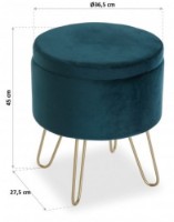 Пуф Versa 22050043 фото №3 — интернет-магазин Desire.md