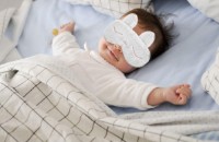 Детская маска для сна BabyJem Sleeping Bunny Grey (665)
