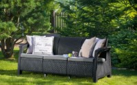 Canapea Keter Corfu II Love Seat Max Graphite/Coolgray (258975) imaginea #3 — magazin online Desire.md