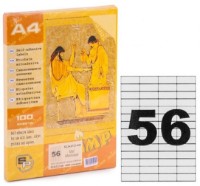 Самоклеящиеся этикетки для принтера Olimp A4/100p 56pcs 5252