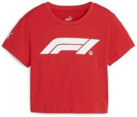 Женская футболка Puma F1 Ess Cropped Logo Tee Wns Pop Red, s.L