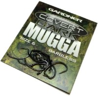 Cârlige pentru pescuit Gardner Cover Dark Mugga Hook Barbed 6 10pcs imaginea #1 — magazin online Desire.md