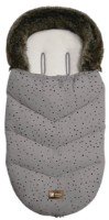Husa de iarnă pentru copii Kikka Boo Luxury Fur Dots Grey (31108040094) imaginea #1 — magazin online Desire.md
