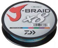 Linie de pescuit Daiwa J-Braid X8 PE 300m Multicolor 0.22mm