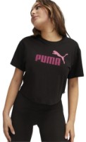 Tricou pentru copii Puma Girls Logo Cropped Tee Puma Black, s.164