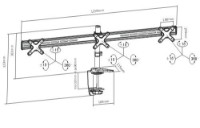 Suport pentru monitor Brateck ET01-C03 imaginea #3 — magazin online Desire.md