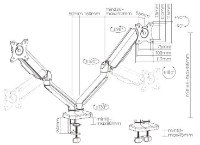Suport pentru monitor Brateck LDT46-C024 imaginea #2 — magazin online Desire.md