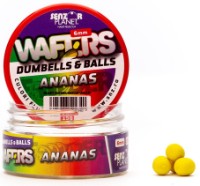 Boilies pentru pescuit Senzor Wafters DUmbells & Balls Ananas 6mm 15g imaginea #1 — magazin online Desire.md