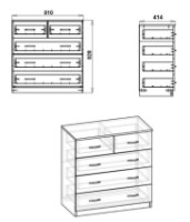 Comodă Компанит 2+3 Atelie Deschis imaginea #2 — magazin online Desire.md