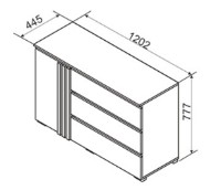 Comodă Ambianta Malta Cremona Grafit imaginea #2 — magazin online Desire.md