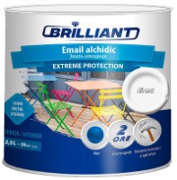 Smalț Brillant Extreme Protection 2.5L White Mat