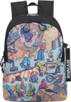 Городской рюкзак Rivacase 5420 Skaters Black фото №2 — интернет-магазин Desire.md