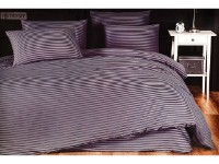 Lenjerie de pat Newhome Stripe Satin Anthracite (53380.1)