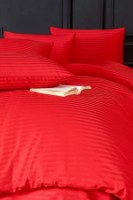 Lenjerie de pat Newhome Stripe Satin Red (53380.3) imaginea #3 — magazin online Desire.md