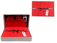 Lenjerie de pat Newhome Stripe Satin Red (53380.3) imaginea #2 — magazin online Desire.md