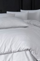 Lenjerie de pat Newhome Stripe Satin Grey (53380.4) imaginea #1 — magazin online Desire.md