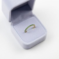 Кольцо Iris Wish Avrora AV-R524 s.16 Go/Green фото №1 — интернет-магазин Desire.md