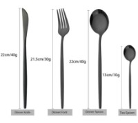 Set tacâmuri Product Polished Cutlery Graphite 24pcs imaginea #4 — magazin online Desire.md