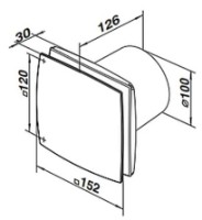 Вытяжной вентилятор Ventika VTK1001 фото №2 — интернет-магазин Desire.md