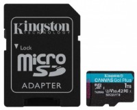 Карта памяти Kingston Canvas Go! Plus MicroSD 1Tb Class 10 UHS-I U3 +SD Adapter (SDCG3/1TB) фото №1 — интернет-магазин Desire.md