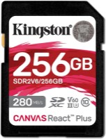 Сard de memorie Kingston SDXC Canvas React Plus V60 256Gb Class10 UHS-II U3 (SDR2V6/256GB)