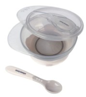 Bol cu ventuză și lingură Kikka Boo Beige 250ml (31302040095) imaginea #2 — magazin online Desire.md