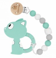 Clip pentru suzetă cu jucărie pentru dentiție Kikka Boo Cat Mint (31303010038)