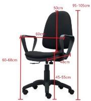 Scaun de birou Xenos Kyiv Black imaginea #4 — magazin online Desire.md