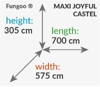 Игровой комплекс Fungoo Joyful Castel My Space XL Fortress Toybox Rainbow фото №3 — интернет-магазин Desire.md